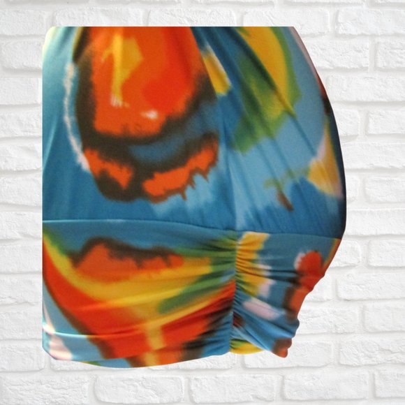 Women's Multi-Colored Dots Halter Top Size Large - Picture 4 of 4